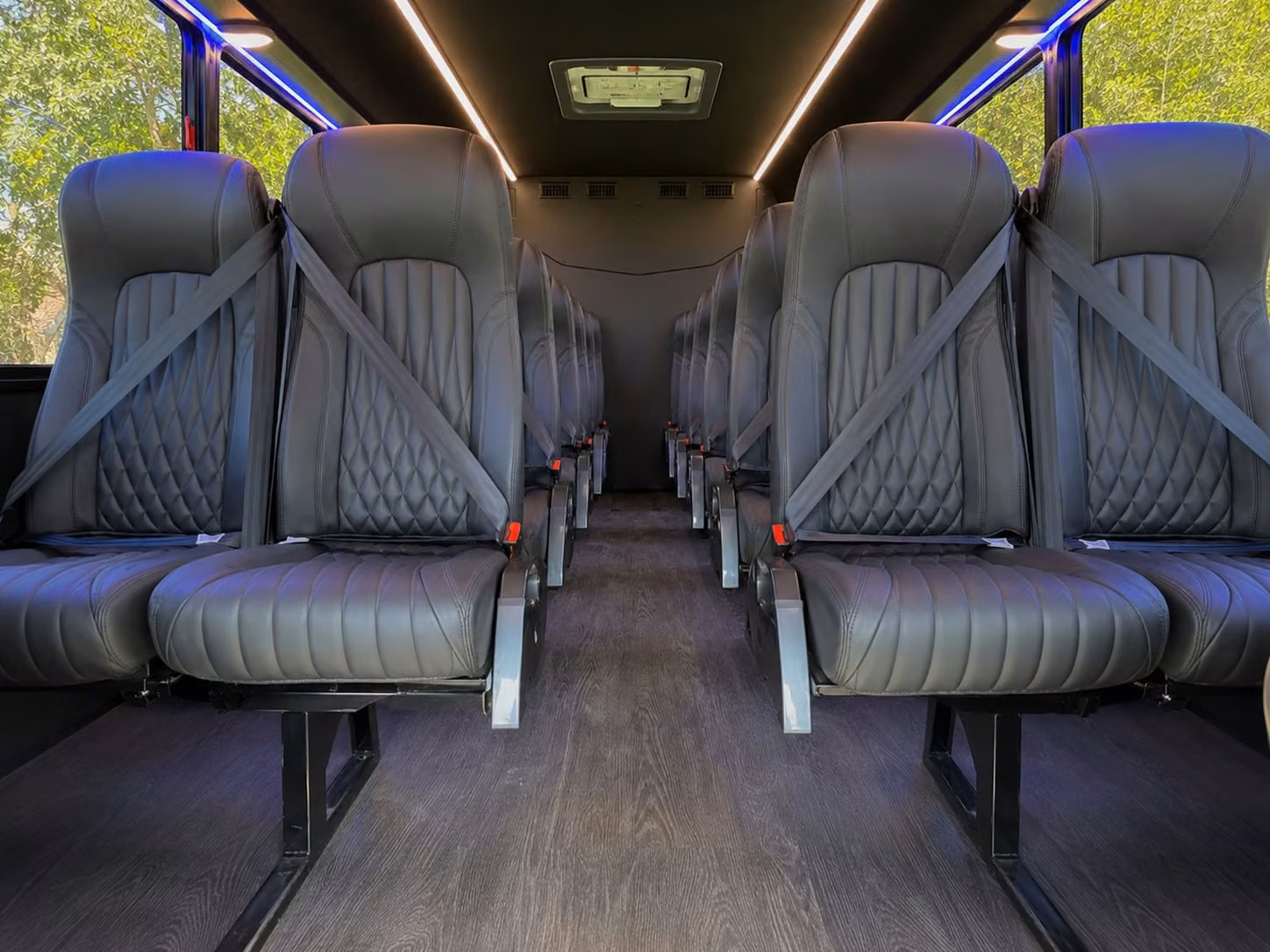 18 passenger minibus interior