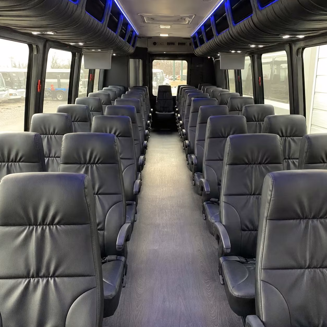 28 passenger minibus interior
