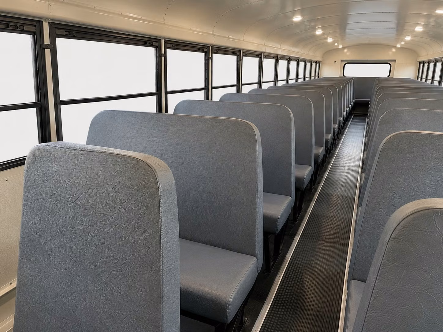school bus inside